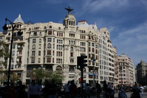 One of the more striking buildings in the center of town