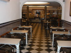 Interior of the Horchatería Santa Catalina