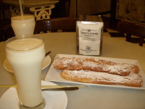 Un granizado de horchata y fartons