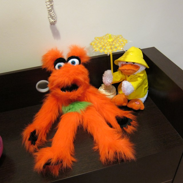 Orange McGlad and Dickie Duck